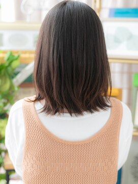 カバーヘア ブリス 戸田公園西口店(COVER HAIR bliss) ■ベージュピンクエアリーミディくびれヘア308戸田公園20代30代