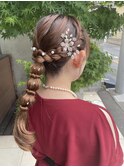結婚式お呼ばれヘア