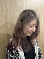 アン アオヤマ(Ann AOYAMA)&nbsp;レイヤーカット/裾カラー/グレージュ