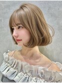 ココアベージュ/韓国ボブ