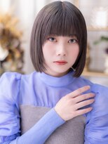 カバーヘア ブリス 北浦和(COVER HAIR bliss)&nbsp;黒髪姫カット切りっぱなしミニボブレイヤーa北浦和20代30代40代