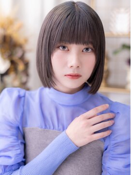 黒髪姫カット切りっぱなしミニボブレイヤーa北浦和20代30代40代