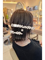 ミーサ(MYSA)&nbsp;白髪ぼかしハイライト×グレーカラー