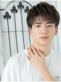 ダークアッシュ爽やかリクルート王道フェザーマッシュh仙台