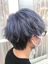 セットアップ 岡山北長瀬店(SET-UP) アッシュグレー トリプルカラー ブリーチ