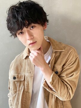 パーク(PARK) レイヤーマッシュ×黒髪×ナチュラルスパイラルパーマ