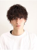 ウェーブパーマ セクシー マッシュウルフ