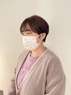 トレス(TRESS) 毛流れショート 耳掛けショート 丸みショート 暖色カラー