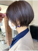 20代/30代/40代/大人可愛い/ショート/小顔/丸み/アッシュカラー