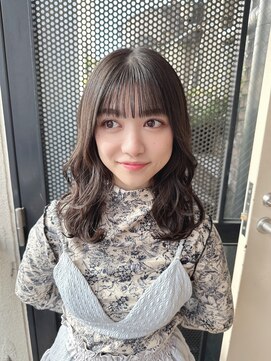 サロンドミルク 原宿(salon de MiLK) 【salon de MiLK 原宿】顔まわりレイヤーウェーブ