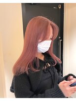 ヘアサロン ガリカ 表参道(hair salon Gallica) 【柴田優香】個性派ペールピンク/艶髪ハイトーンピンクベージュ