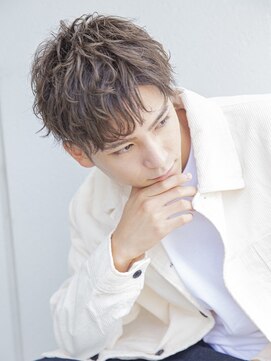 アイヴィ 表参道(IVY) 小久保style☆波巻きハイライト束感ツーブロックメンズパーマ