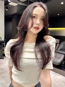 シティ(CITY) ブリーチなし ボルドー ラベンダー レッド 韓国ヘア オルチャン
