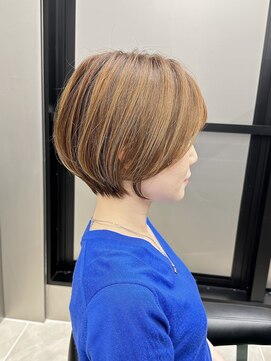 ハルキミナト ジャパン トウキョウ(HARUKI MINATO japan TOKYO) 30代40代50代ショートカットショートヘアまるみショート前髪長め