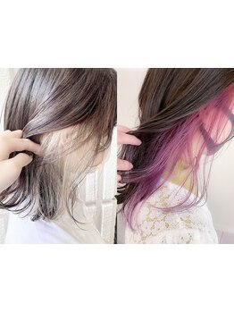 韓国風インナーカラー・イヤリングカラーでトレンド髪に☆お洒落なアクセントを【町田/町田駅/JR町田駅】