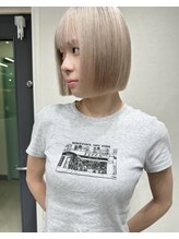 イノセンス 西宮北口店(innocence) 【ボブ　透明感たっぷりミルクティーベージュ】