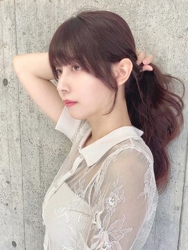 ソヨン 金山店(SOYON) 小顔/ぱっつん前髪/韓国/レイヤーカット/黒髪/透明感カラー