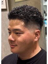 エルエー バーバーショップ 草津店(L.A BARBERSHOP)&nbsp;店長【橋本】オールバックパーマ