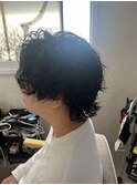 無造作なくしゃっとパーマ