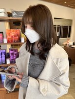 サラビューティーサイト 志免店(SARA Beauty Sight) 【琉希也style】ミルキーベージュ/ミディアムウェーブ