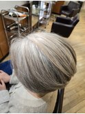 【立川　ショート　ヘアマニキュア　脱白髪染め　50代60代70代】
