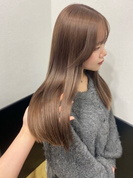 ラグナ(LAGUNA) 【ミルクティーベージュ/ロング/ブリーチ/10代/マロンベージュ】