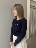 イメチェン/ホワイトブロンド/外ハネボブ/美髪/矢場町