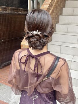 テトラ バイ ネオリーブ 横浜西口店(tetra by neolive) 大人ヘアセット:ゆるっとまとめ髪 パーティースタイル 横浜★