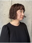 ミニボブ×ニュアンスパーマ