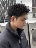 刈り上げスパイキーショート　ボックスショート　メンズカット