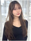 小顔効果◎艶感レイヤーロング