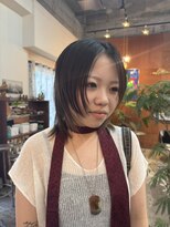 チャプター 問屋町(chapter)&nbsp;透明感ケアカラーオリーブグレージュシャギーレイヤーカット