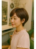大人可愛いナチュラルショート