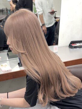 ニコ トウキョウ 渋谷(nico TOKYO) ダブルカラーミルクティーベージュピンクブラウンロングレイヤー