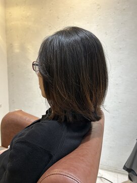 オレンジポップ 流山おおたかの森店(ORANGE POP) 黒髪カタログ/クラゲヘアー/オリーブグレー/流山