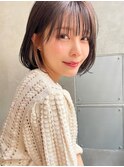 【kate 大宮】イヤリングカラー×内巻きボブ