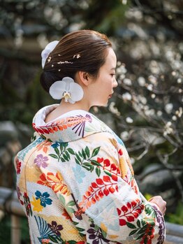 【京都/堀川今出川/駐車場完備】経験・実績豊富な着付師が担当〇オエの着物で彩る一生に一度の記念日