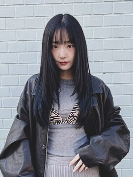 暗髪/ナチュラルストレート/レイヤー/20代後半/30代