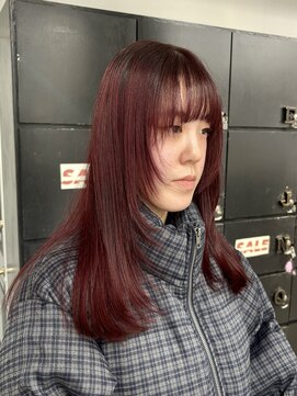 ヘアー アイス 御器所本店(HAIR ICI) 長さを変えたくない方！顔周りレイヤー 暖色カラー春カラー