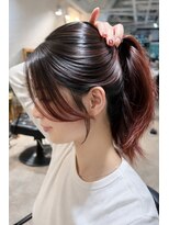 ロア インターナショナル 新宿店(LoA International)&nbsp;【新宿】顔周りレイヤーカット小顔韓国風後れ毛ヘアカラー