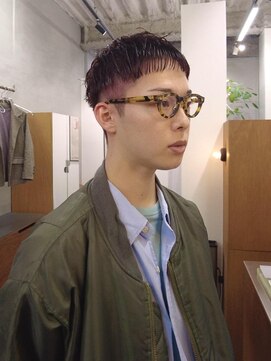 ニール 名古屋 伏見 丸の内(NEELU) 【NEELU_take】メンズショートボルドーカラー