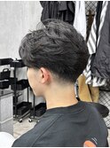 テーパーフェード×センターパート