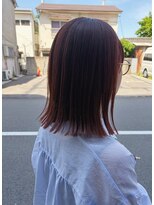 ディーバ 京橋店(diva) ピンクベージュ×ミディアムスタイル