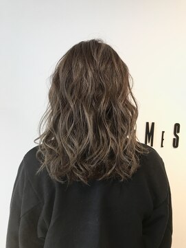 フレイムスヘアデザイン(FRAMES hair design) ブリーチ無しナチュラルハイライトバレイヤージュ×グレージュ