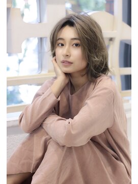 フォルテ 表参道店(FORTE) 【FORTE 池上千鶴】センターパート大人ふわミディ