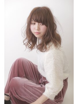 ソワン ドゥ ブレス 立花店(soin de brace) フリンジウェーブ×似合わせ【高嶋仰】/ココアベージュ