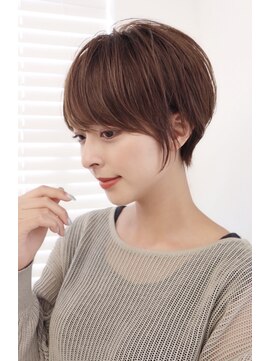 ミチオ ノザワ ヘアサロン ギンザ(Michio Nozawa HAIR SALON Ginza) 小顔大人ショート×艶髪ブラウン 絶壁解消【瀧上丈司】