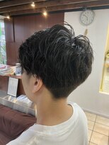 クオリス 上板橋店(QUALIS) モテ濡れ髪ニュアンスパーマ【ツーブロック×刈り上げ】