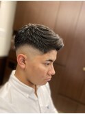 スキンフェード×フェザーアップ