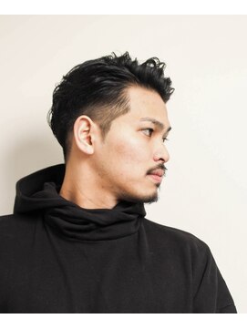 レンゲン(LENGEN) メンズかき上げニュアンスマッシュサイドパート韓国マッシュ